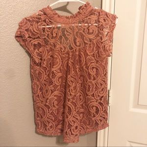 💞Blush Lace Blouse